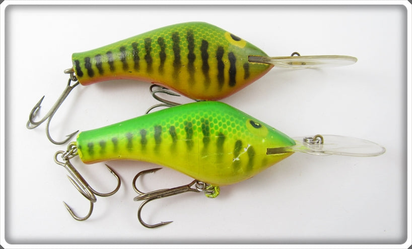 Vintage Poe's Green Crawdad Lure Pair