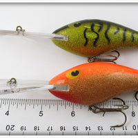 Poe's Green Crawdad & Orange Glitter Pair