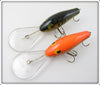 Poe's Green Crawdad & Orange Glitter Pair