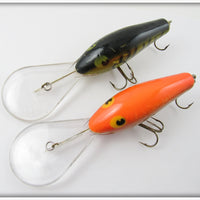 Poe's Green Crawdad & Orange Glitter Pair