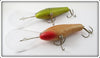 Poe's Green Crawdad & Orange Glitter Pair