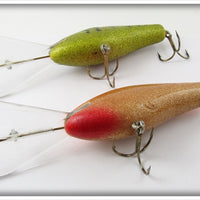 Poe's Green Crawdad & Orange Glitter Pair