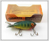 Vintage Bomber Green Perch Model 300 Lure In Box