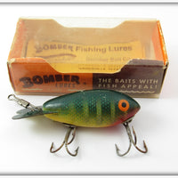 Vintage Bomber Green Perch Model 300 Lure In Box
