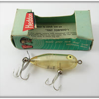 Vintage Heddon Clear Tiny Torpedo Lure In Box 