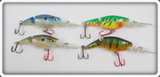 Rapala Jointed Shad Rap Lot: Natural & Fire Tiger