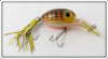 Vintage Fred Arbogast Brown Parrot Bug Eye Lure
