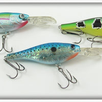 Cabela's Fisherman Series Spotted, Frog & Metallic Floating Shad Lures