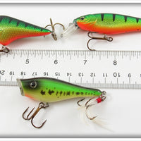 Berkley Perch & Green Crawdad Frenzy Lot Of Three