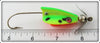 Heddon Fluorescent Green Crawdad Brush Popper