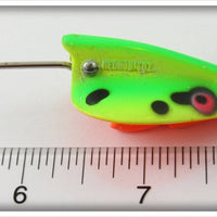 Heddon Fluorescent Green Crawdad Brush Popper