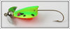 Heddon Fluorescent Green Crawdad Brush Popper