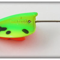 Heddon Fluorescent Green Crawdad Brush Popper