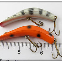 Lazy Ike Silver Scale & Orange Spotted Pair