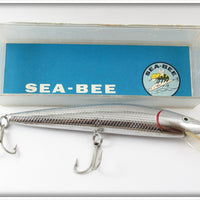 Vintage C-B Tackle Co Chrome Sea Bee Lure In Box