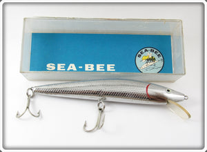 Vintage C-B Tackle Co Chrome Sea Bee Lure In Box