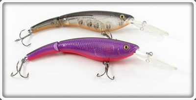 Cabela's Fisherman Series Purple & Black Jointed Walleye Runner Lures