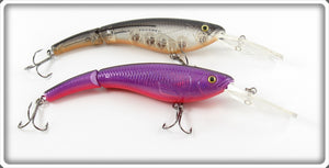 Cabela's Fisherman Series Purple & Black Jointed Walleye Runner Lures