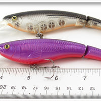 Cabela's Fisherman Series Purple & Black Jointed Walleye Runner Pair