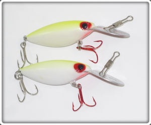 Storm Thin Fin Hot N Tot Pair: White W/Chartreuse Back