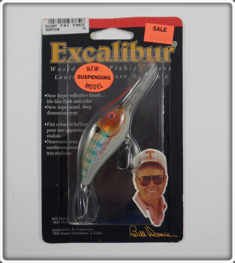 Bill Dance Excalibur Suspending Fat Free Shad Coppernose Bluegill