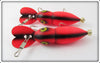 Whopper Stopper Fluorescent Red Hellbender Pair