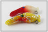 Luhr Jensen Red/White & Yellow Glitter Hot Shot Pair