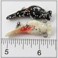 Luhr Jensen Black Glitter & White Glitter Hot Shot Pair