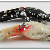 Luhr Jensen Black Glitter & White Glitter Hot Shot Pair