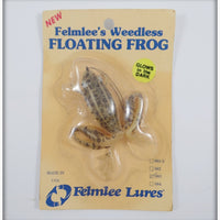 Felmlee's Brown Weedless Floating Frog On Card