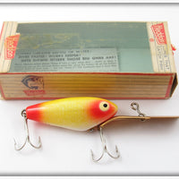 Vintage Heddon Yellow Scale Deep 6 Lure In Box 9345 Y 