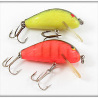 Norman Chartreuse & Fluorescent Red Quarterback Lure Pair 