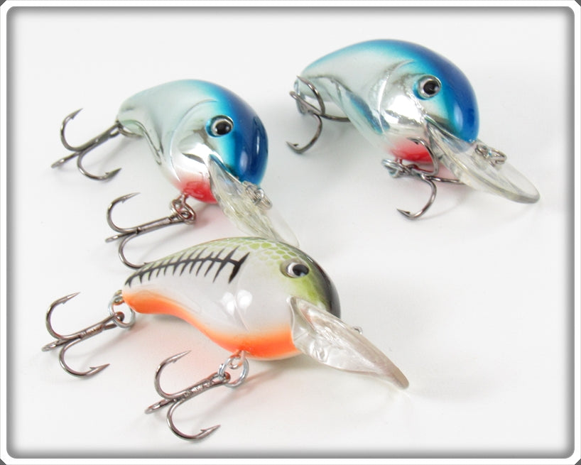bcabelas fishing lure Cabela's Chrome/Blue & Bass Fisherman Series Grave Digger Lot Of Three