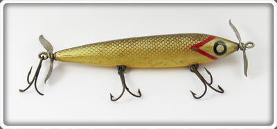 Vintage Paw Paw Gold Scale Aristocrat Shiner Lure