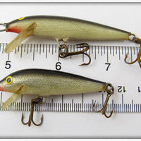 Rapala Silver & Black Floating Minnow Pair