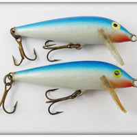 Vintage Rapala Silver & Blue Countdown Lure Pair