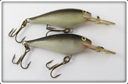 Vintage Rapala Silver & Black Deep Runner Lure Pair