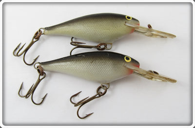 Vintage Rapala Silver & Black Deep Runner Lure Pair