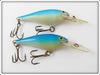 Vintage Rapala Silver & Blue Deep Runner Lure Pair