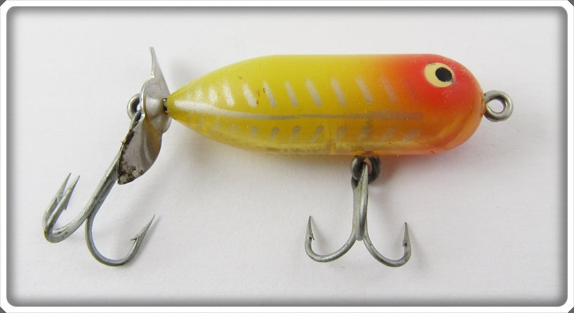 Vintage Heddon Yellow Shore Teeny Torpedo Lure