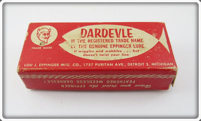Vintage Lou Eppinger Dardevle Empty Box