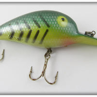 Vintage Rogers Green Silver Scale Black Ribs Deep Jim Lure