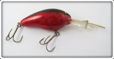 Vintage Norman Red Glitter Big N Lure