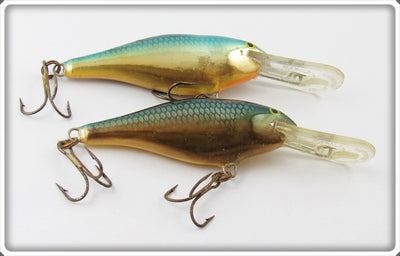 Vintage Rapala Chrome & Blue Deep Runner Lure Pair