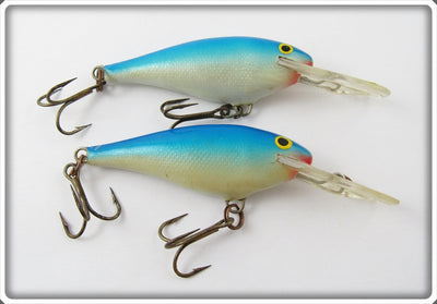 Vintage Rapala Blue & Silver Deep Runner Lure Pair