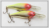 Vintage Rapala Chrome & Yellow Deep Runner Lure Pair