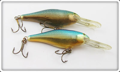 Vintage Rapala Chrome & Blue Deep Runner Lure Pair