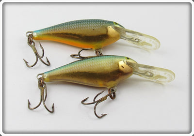 Vintage Rapala Chrome & Blue Deep Runner Lure Pair