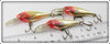 Rapala Chrome & Yellow Deep Runner Lot Of Three