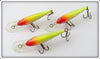 Rapala Chrome & Yellow Deep Runner Lot Of Three
